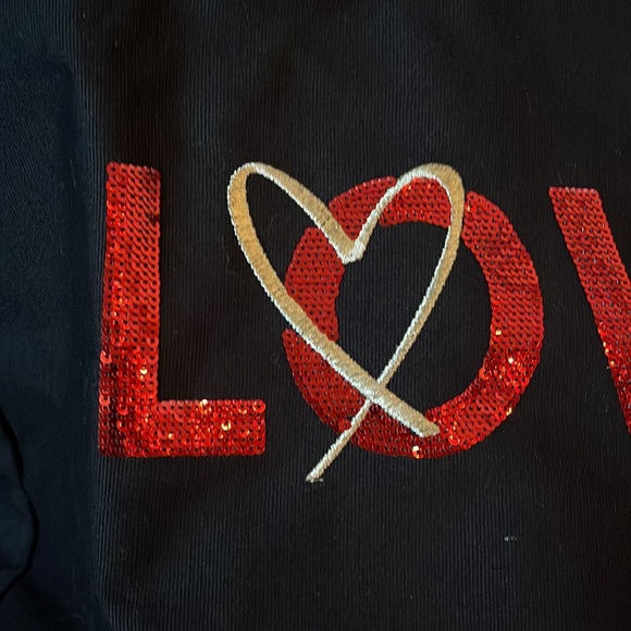 NWT Victoria's Secret Red Sequin LOVE Tote Bag - Picture 2 of 4